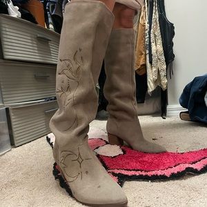Sole society Danilynn Leather Top Boots